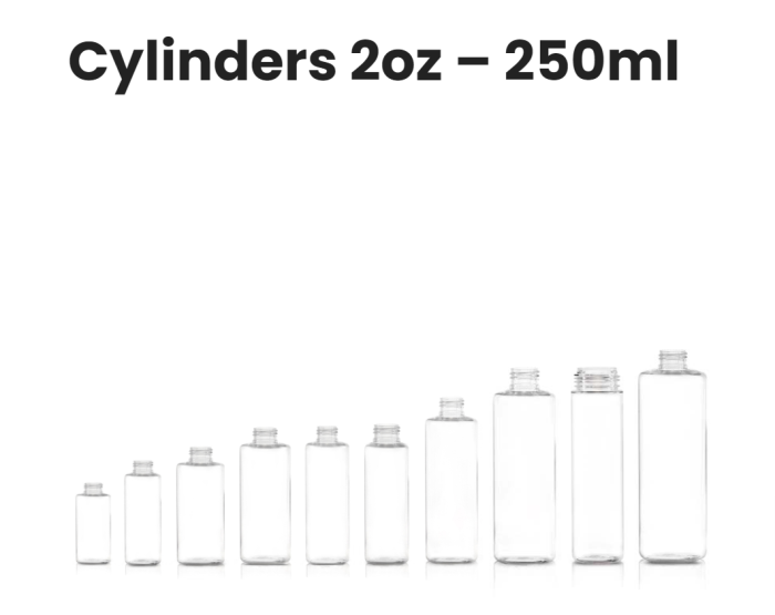 Cylinders 2 oz. Tall